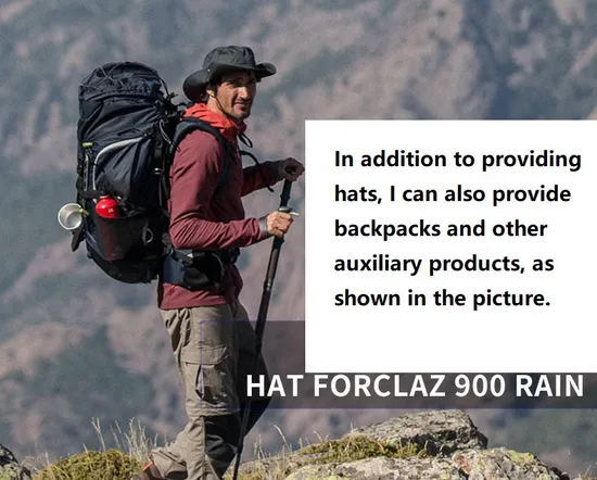 Backpack Bag for Women Fisherman′s Hat Outdoor Sun Protection and Sunshade Hat Sun Hat Men′s Beach Hiking and Fishing Hat 