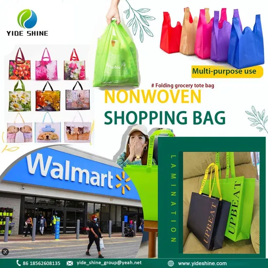 Custom Hot Pressed Non Woven Tote Cooler Insulated Grocerybags 