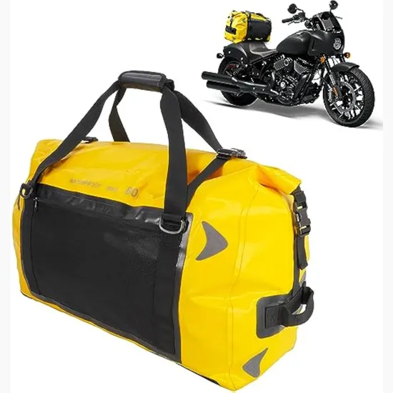 80L Motorcycle Dry Bag for Traveling Waterproof PVC Zipper Duffel Bag 