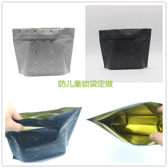 Custom Smell Proof Plastic Packaging Mylar Bag for Dry Herbs and Flowers 