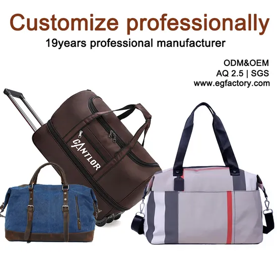 OEM Tool Shoe Nylon Waterproof Outdoor Gym Wholesale Weekender Travel Trolley Luggage Bags Weekend Bike Sport Duffle School Duffel Backpack Toiletry Canvas Bag 