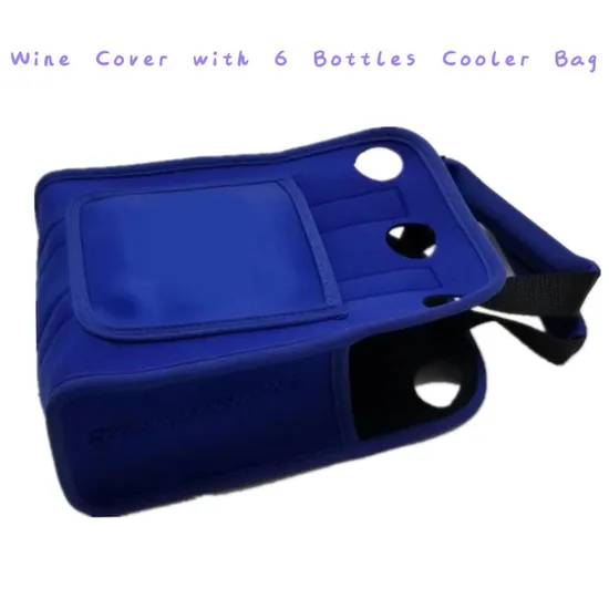 6 Pack Beer Cooler Tote Bag, Extra Thick Neoprene Beer Bottle/Can/Beverage Carrier 