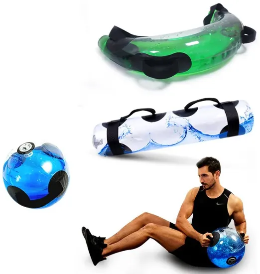 Exercise Weight Lifting Outdoor PVC Waterproof Water Dumbbell Fitness Training Aqua Power Bag 
