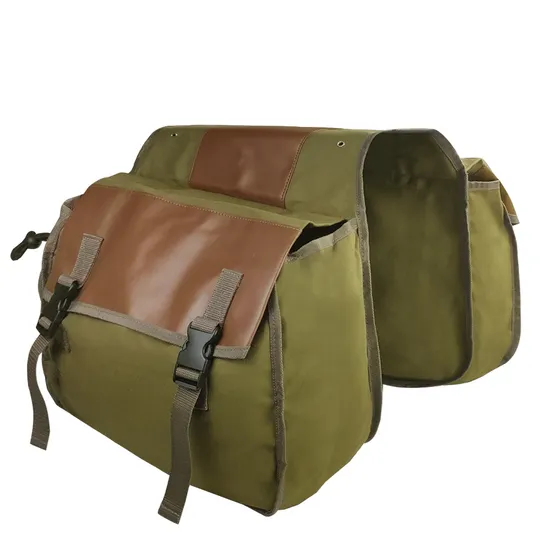 Waterproof Bicycle Bags Motorbike Large Capacity Saddle Bag Motorcycle Riding Travel Canvas Box Side Tools Bag Pouch Bl20887 